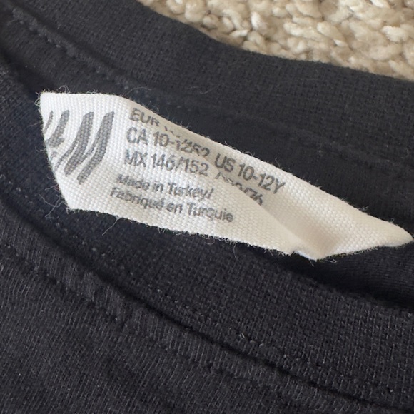 H&M Boys black short sleeve tshirt game on game off tee size 10-12 years - Picture 3 of 8